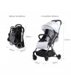 Travel Lite Stroller - SLD by Teknum - Silver + Sunveno 2in1 Diaper Bags - Pink + Hooks
